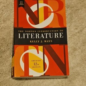 The Norton Introduction to Literature by Kelly J. Mays - Orange Cover